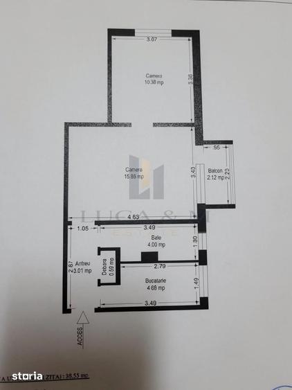Apartament 2 camere, centrala proprie, Spitalul Judetean - 6