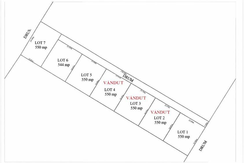 Parcele teren S=550 mp zona Tocile - 5