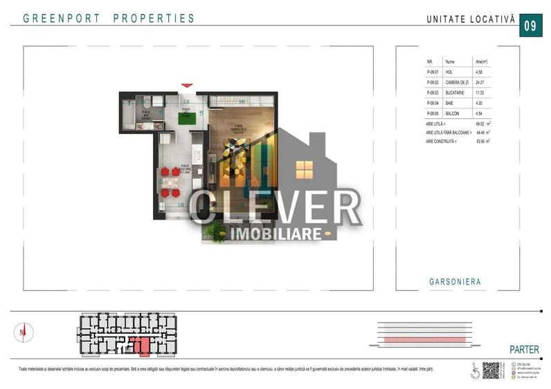Garsonieră 49 mp cu bucătărie separată și balcon - Pallady - 5