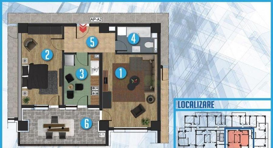 Comision 0%!, 2 camere, decomandat, finisat, balcon logie... - 10