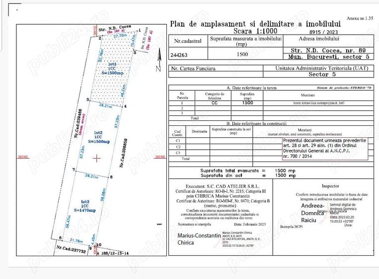 Teren de vanzare D.N.Cocea -vis-avis de Dedeman Girgiului - 1