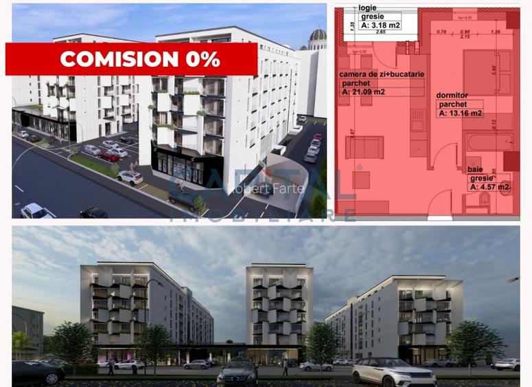 Apartament de vanzare, 2 camere, etaj 1, comision 0%