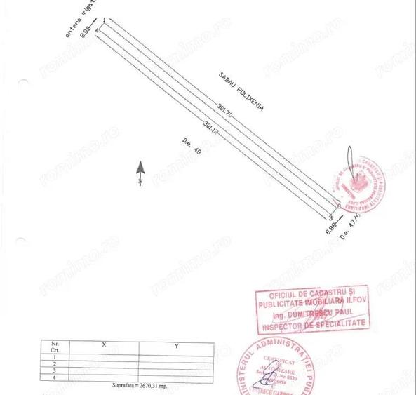Teren Extravilan In Rate Primaverii Com. Berceni | 2670mp | #EG52 - 4