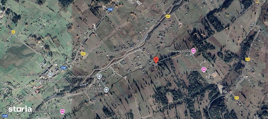 Teren de 1000 mp, în Șaru Dornei