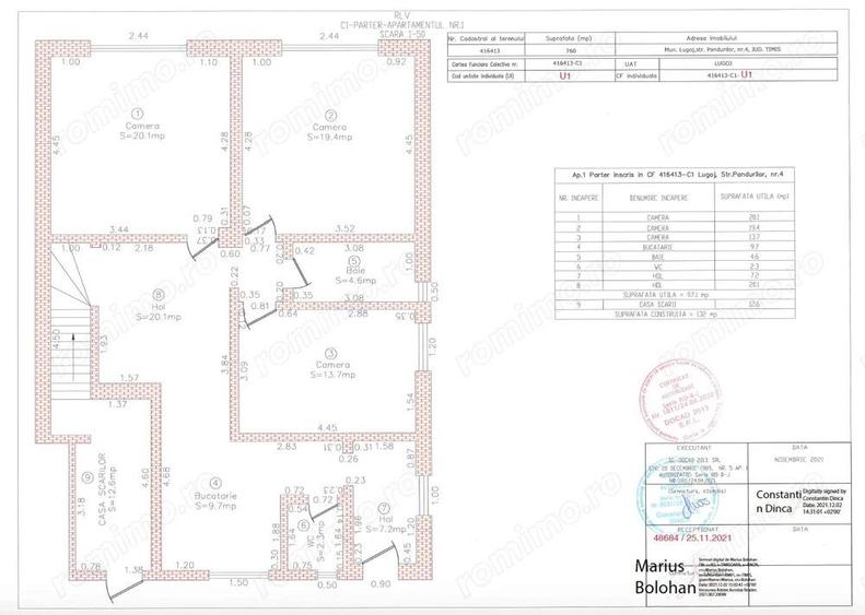 Complex rezidential 4 apartamente cu 3 cam zona centrala investitie, locuit - 7