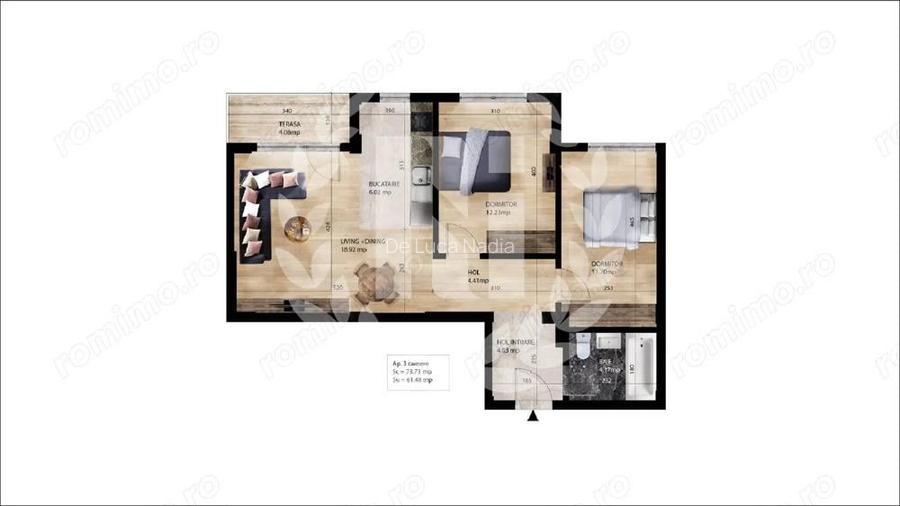 Apartament 3 camere Pantelimon