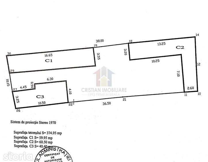 TEREN Casa demolabila, teren 375 mp, toate utilitatile, Brailita - 1