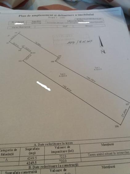 Teren la strada in Zaicesti - 1