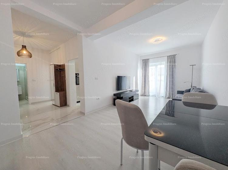 Ap.2 camere - mobilat si utilat - 55mp - bloc cu lift - 370 Euro - parcare inclusa - 3