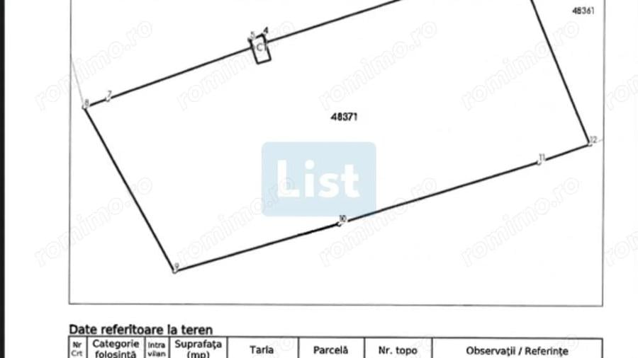 Teren intravilan pe drumul Lupacului 12 euro mp si 1069 mp extravilan - 2