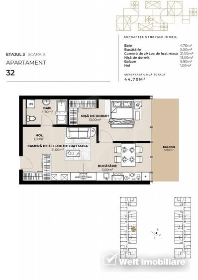 Apartament 2 camere, zona Garii, imobil de lux cu Mall la primele etaje ! - 5