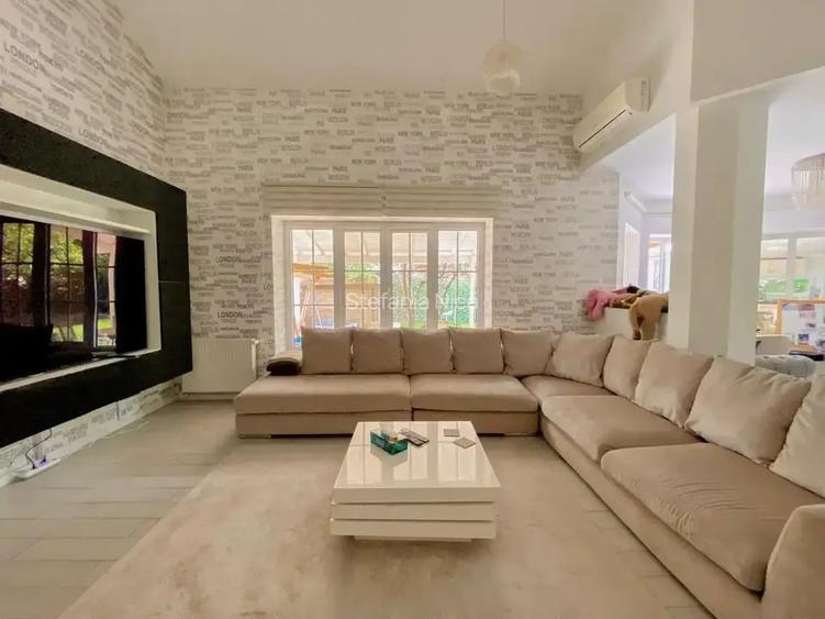 Vilă elegantă cu 7 camere, complet mobilată și utilată - Băneasa Residential