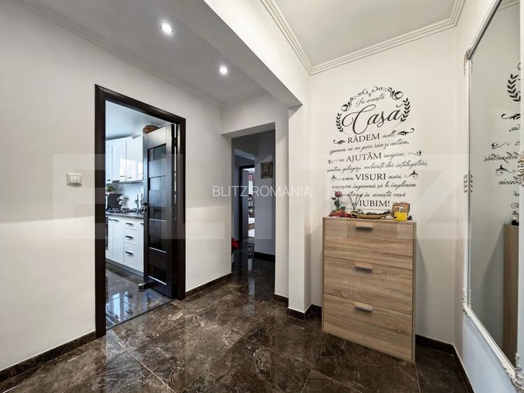 Apartament 3 camere, 68 mp utili, 2 balcoane, complet renovat in anul 2024