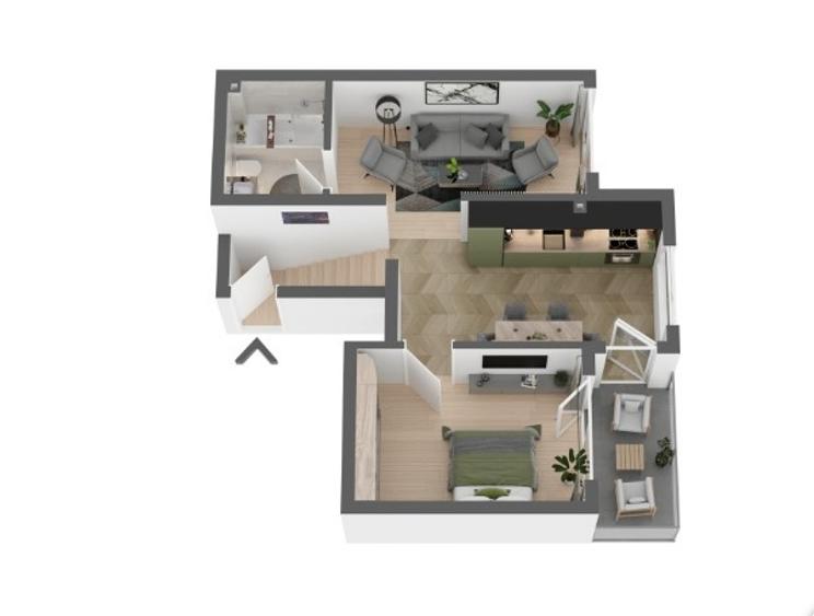 Apartament 2 camere, TVA inclus - 1