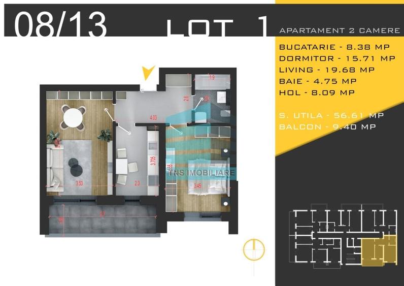 Apartament Modern 2 Camere 66 Mp, Pallady  Nicolae Teclu - 5