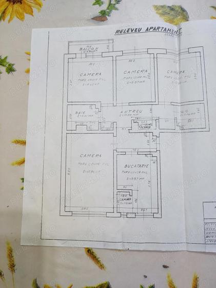 Apartament 4 camere, tip PC, decomandat, et. 1, central - 5