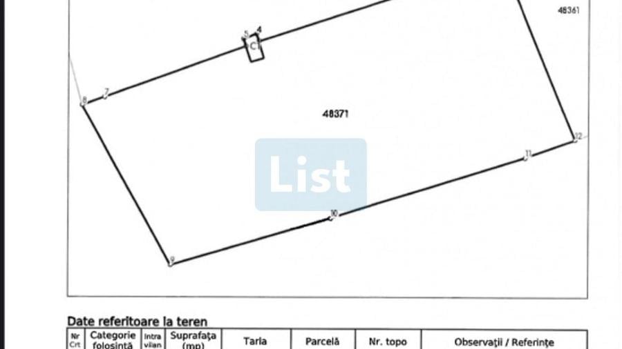 Teren agricol intravilan de 14851 mp, în Moroasa 1