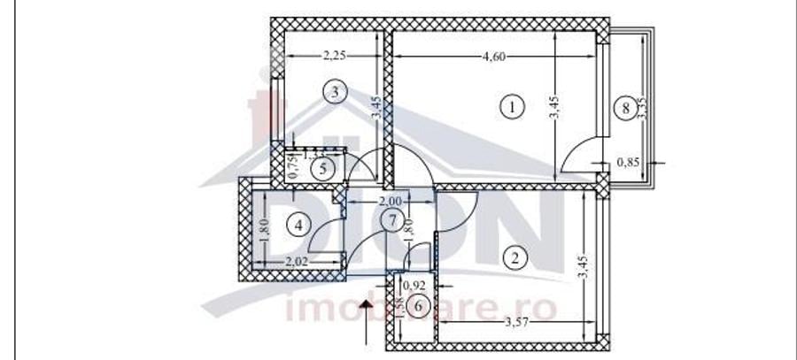 Favorit, inchiriere ap. 2 camere - 1