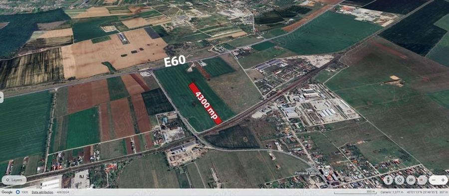 Teren de 4300 mp, în Florești