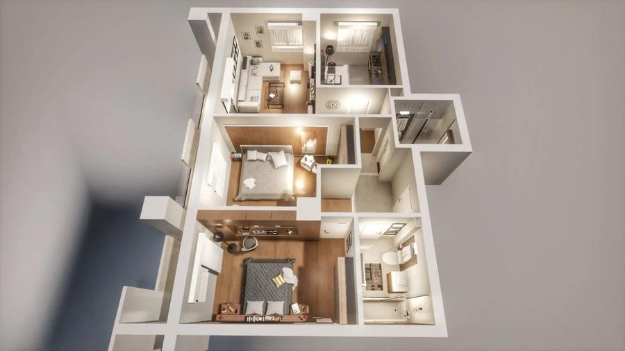 Apartament de vanzare, cu 3 camere, 70 mp, zona Ansamblul Vest Residence - 3