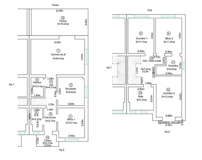 Giroc-Bld. Aviatiei | 5 camere | 3 bai | Bucatarie inchisa | Asfalt - 12