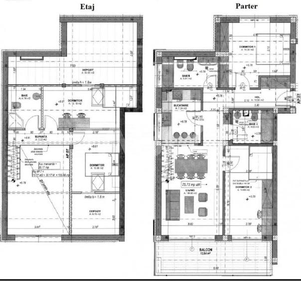 Apartament la cheie 5 camere 3 bai 105 mp balcon loc parcare Sibiu - 3