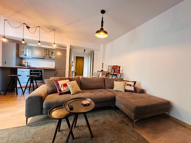 Herastrau || 2 camere mobilat bloc nou - 1