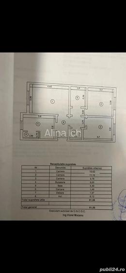 Apartament 3 camere Dacia Apartament 3 camere Dacia