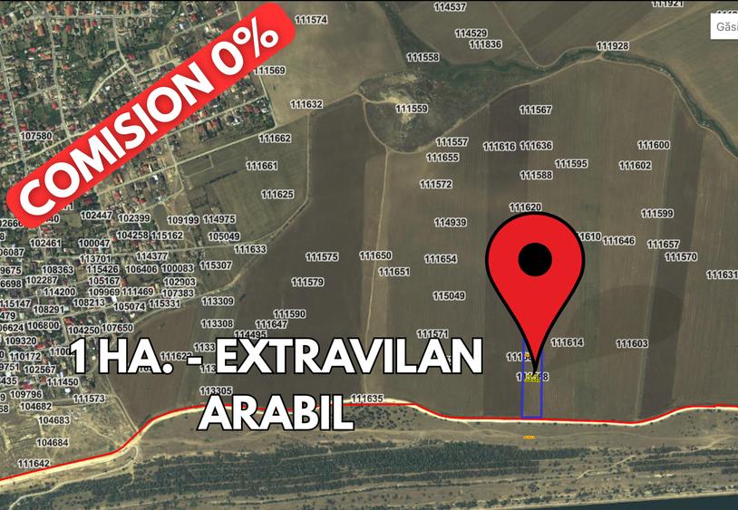 COMISION 0% - Teren Extravilan 10.000mp - Cumpana - 1