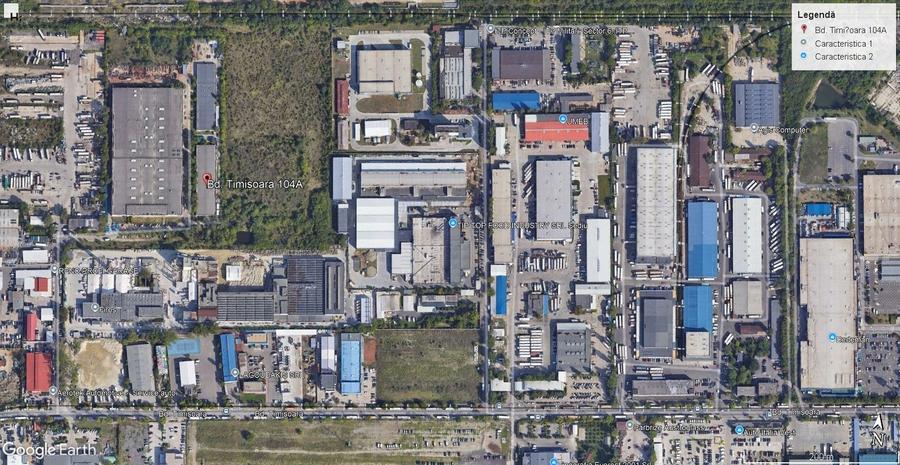 Vanzare hala Bd. Timisoara 2195 mp, toate utilitatile, teren 5900 mp - 2
