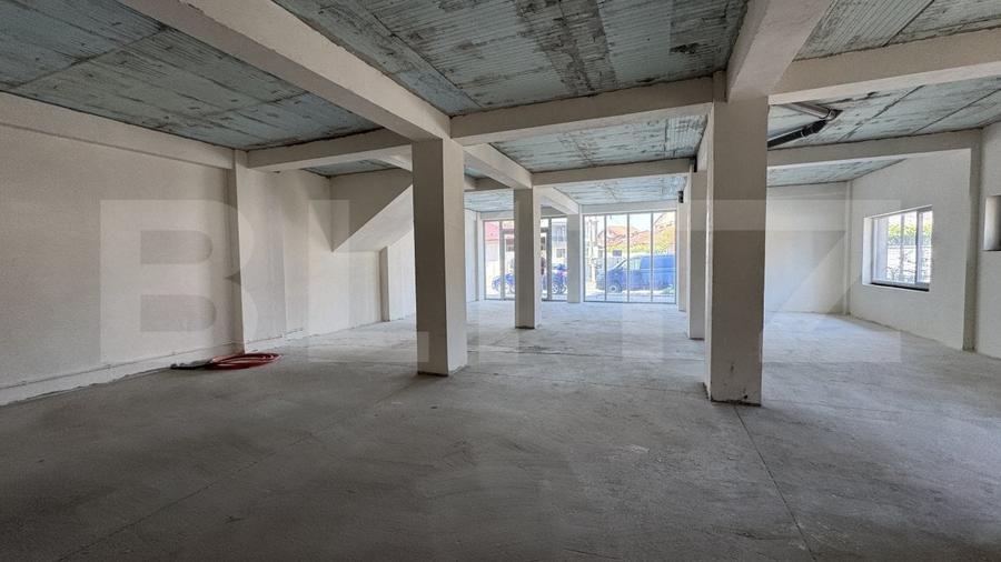 Spatiu comercial parter bloc nou, 136 mp open space, vitrina, terasa, Brestei - 4