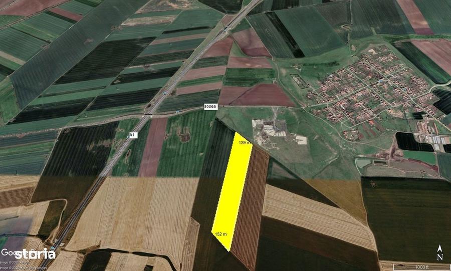 Teren agricol de vanzare - 100.000 mp - com. Sagu, jud Arad - 1