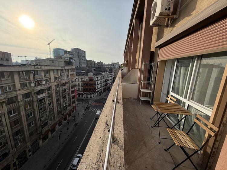 Calea Victoriei, apt 2 camere, mobilat, terasa, vedere superba, bloc solid - 1