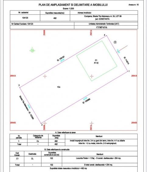 Vila P+1 Cumpănă , strada Titu Maiorescu - 2