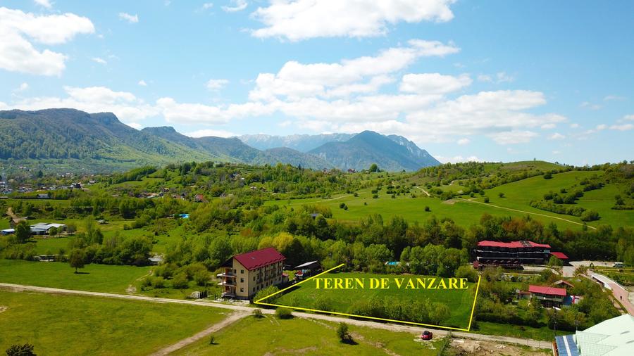 Teren superb in Bran cu parau in spatele lui - 2