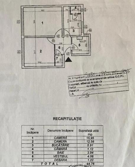2 camere, decomandat 45 mp - 8 min metrou Eroii Revolu?iei - 6