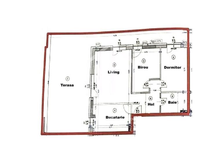 Apartament cu 3 camere în Turnișor