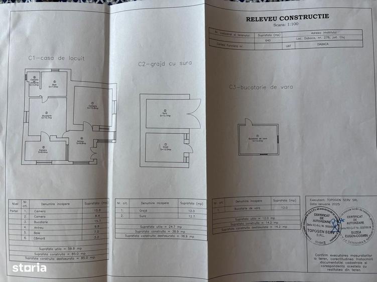 Casa de locuit in sat Dabaca jud Cluj - 16