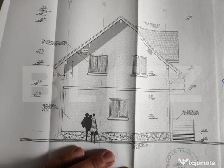 Casa individuala 4 camere, 106 mp, teren 500 mp, sat Brebu - 12