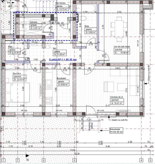 Apartament Giroc 3 camere 2 bai 81mp utili si GRADINA 70MP