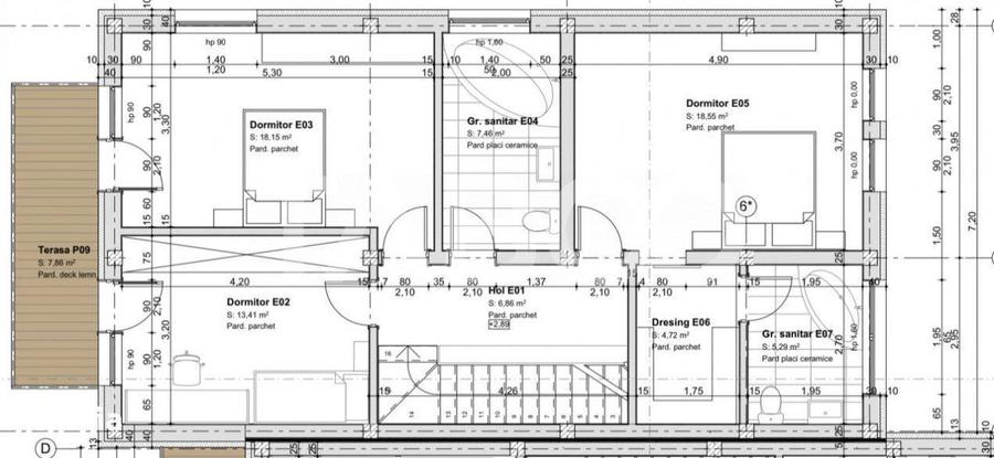 Casa 143 mpu de tip Duplex 5 camere semifinisata intabulata - 10
