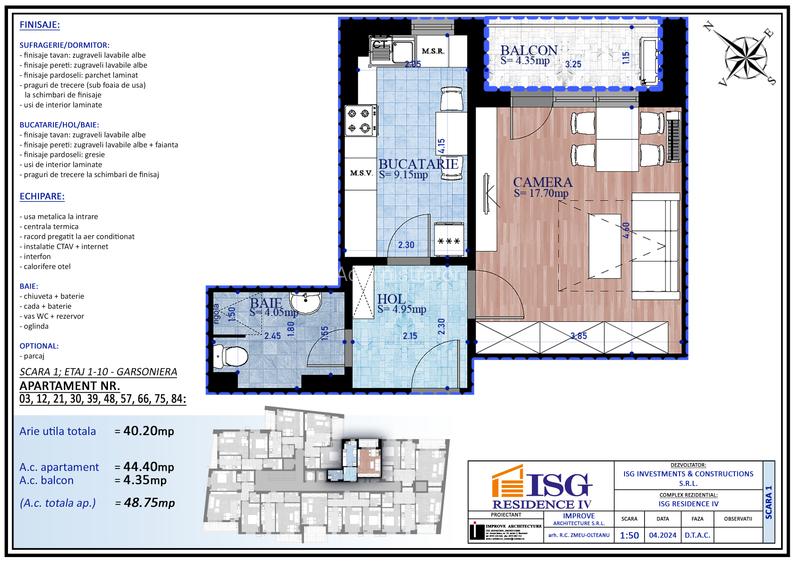 Unirii-Parcul Carol- ISG Residence IV- decomandata, constructie 2026 Unirii-Parcul Carol- ISG Residence IV- decomandata, constructie 2026