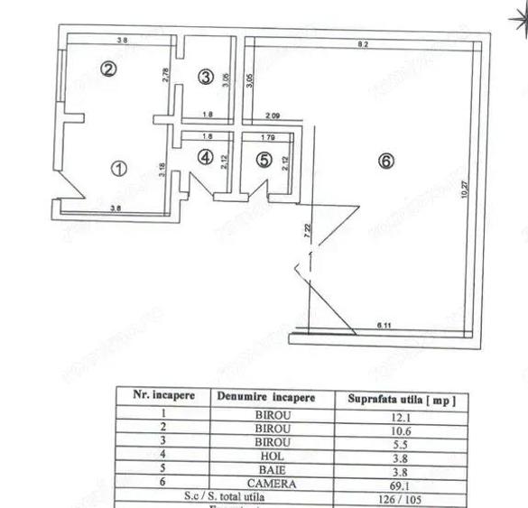Spa?iu comercial 105 mp + curte, zona intens circulata, - 8