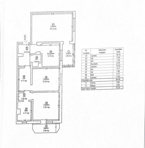 Apartament cu 3 camere, 2 bai, 2 balcoane, decomandat, zona Freidorf - 10