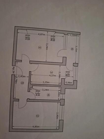 Apartament cu 2 camere decomandat în Central