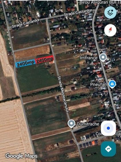 Vând teren intravilan in Buftea  2 loturi de 2400mp  fiecare - 4