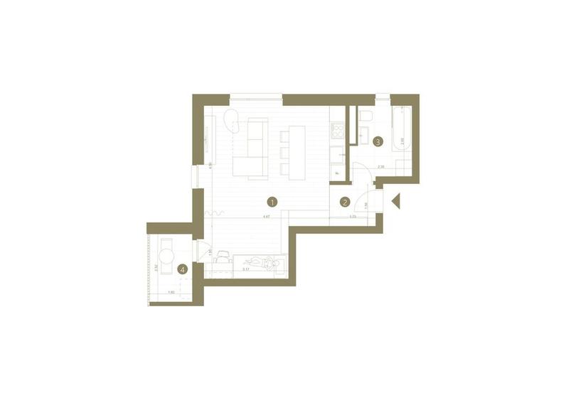 Apartament cu 1,5 camere în zona Parneava - 4