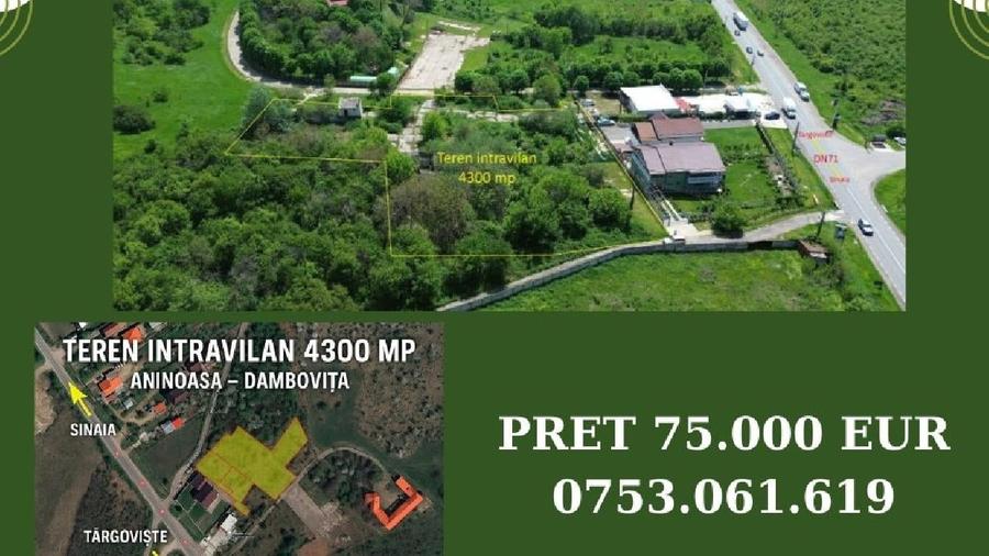Teren intravilan 4.300 mp - Aninoasa, Dâmbovița | COMISION 0% - 1