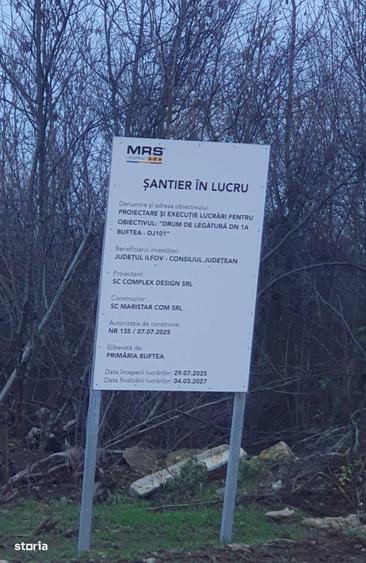 Vand teren construibil 1000 mp langa padure Buftea - 3