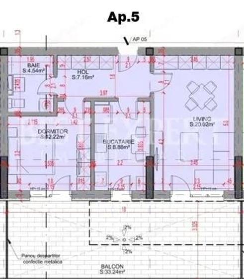 2 Camere Direct Dezvoltator cu Terasa Spatioasa - 1